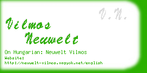 vilmos neuwelt business card